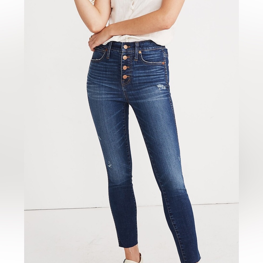 Madewell women’s 10" High-Rise Skinny Crop Jeans size 29